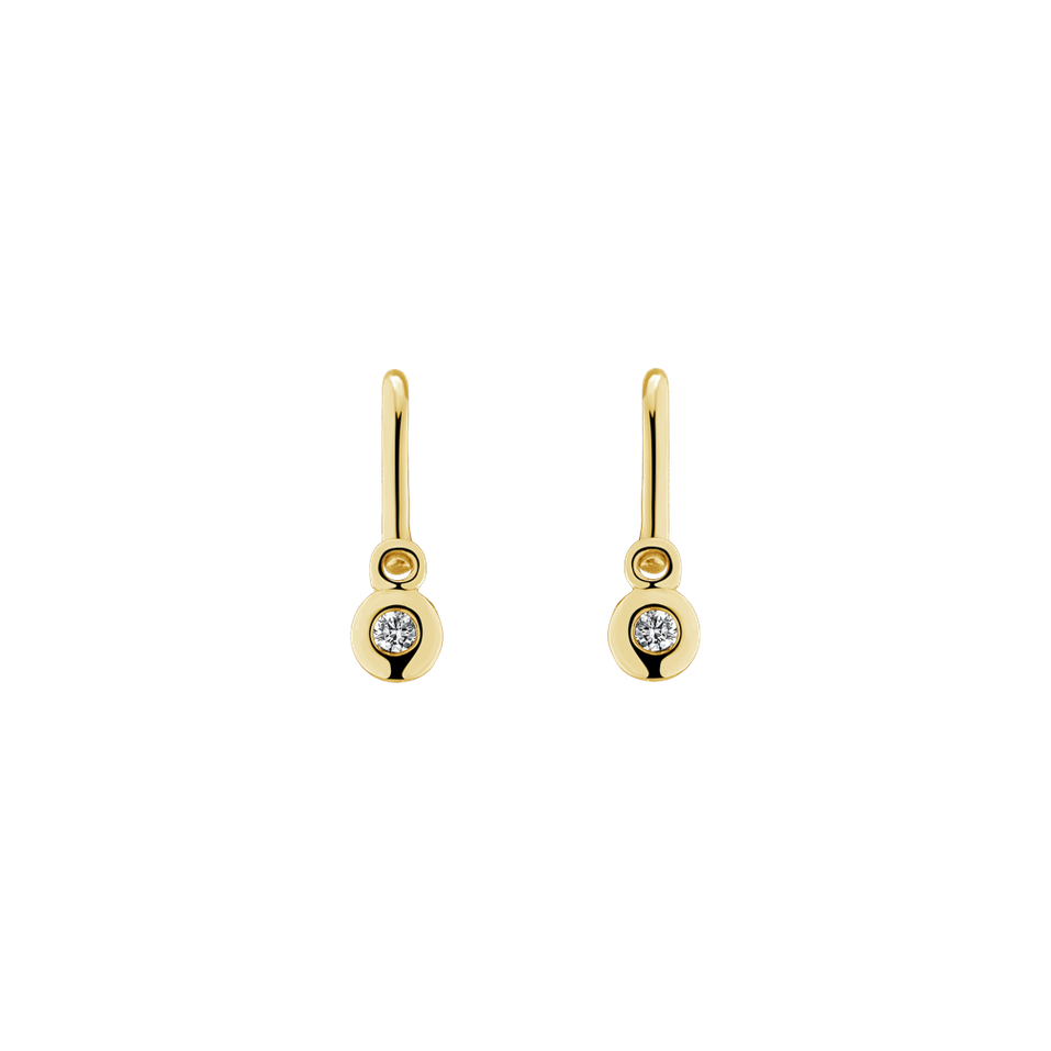 Children's diamond earrings Brilliant luck
