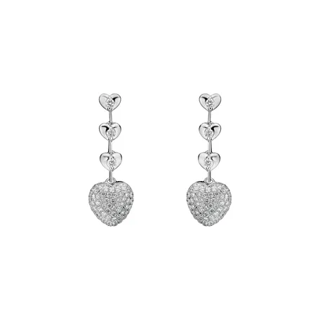 Diamond earrings Divine Hearts