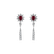Diamond earrings with Ruby Comet2