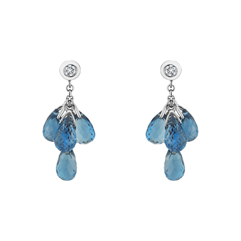 Diamond earrings and Topaz Original Purpose