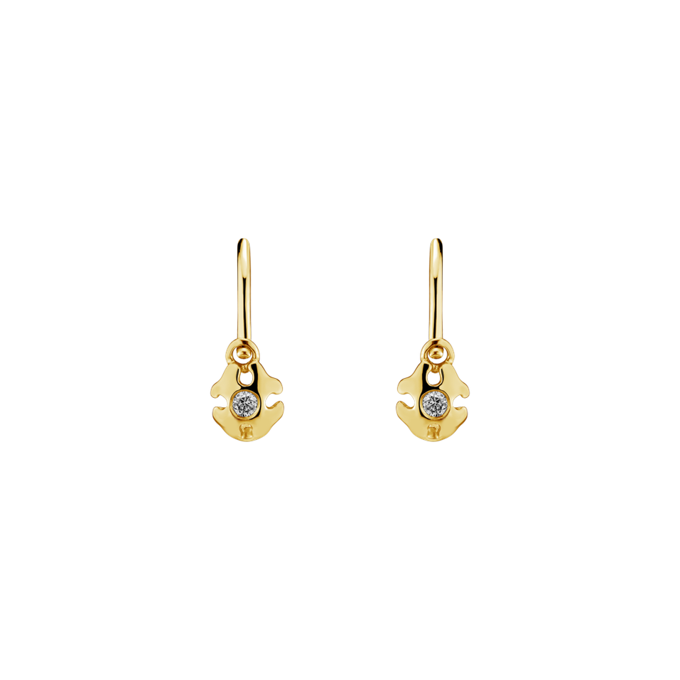 Children's diamond earrings Kira