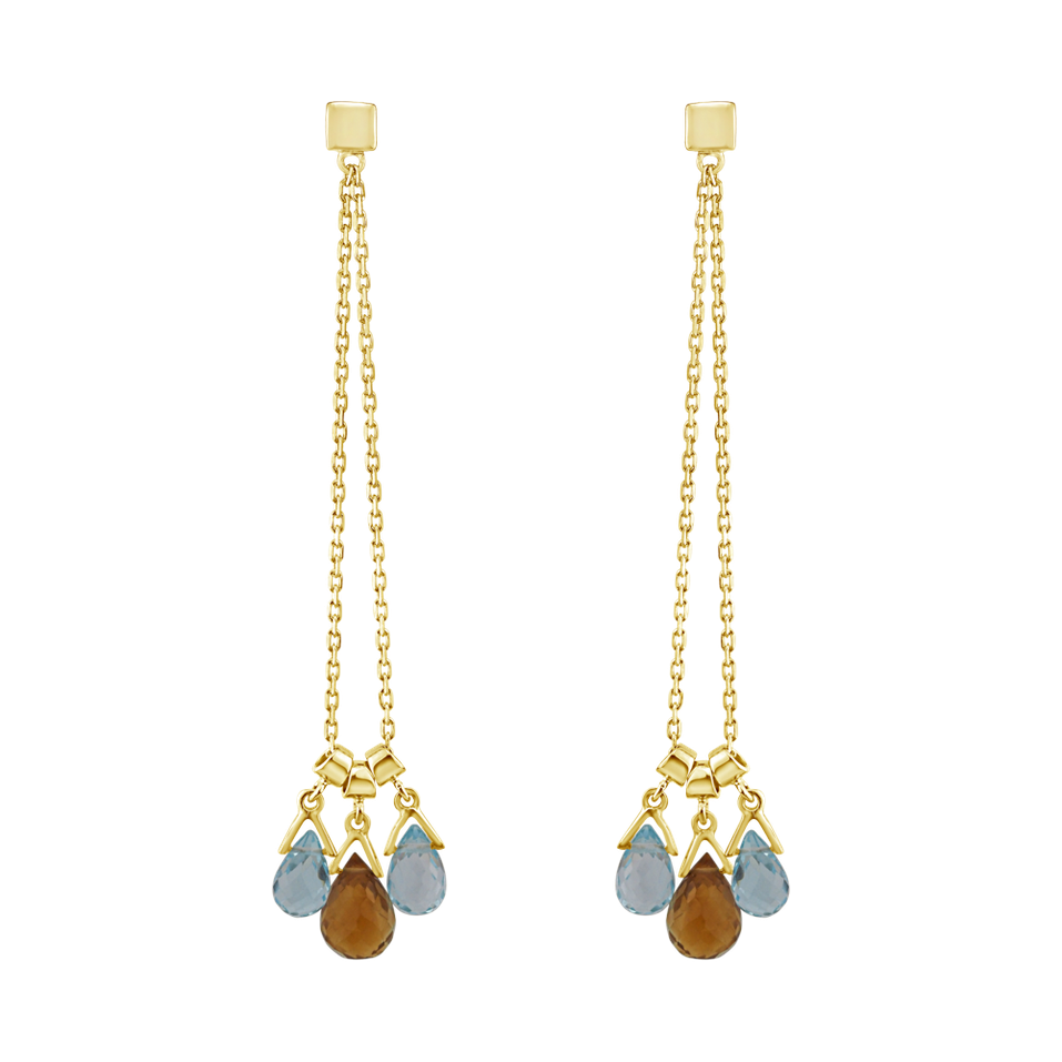 Earrings with Citrine and Topaz Guglielma