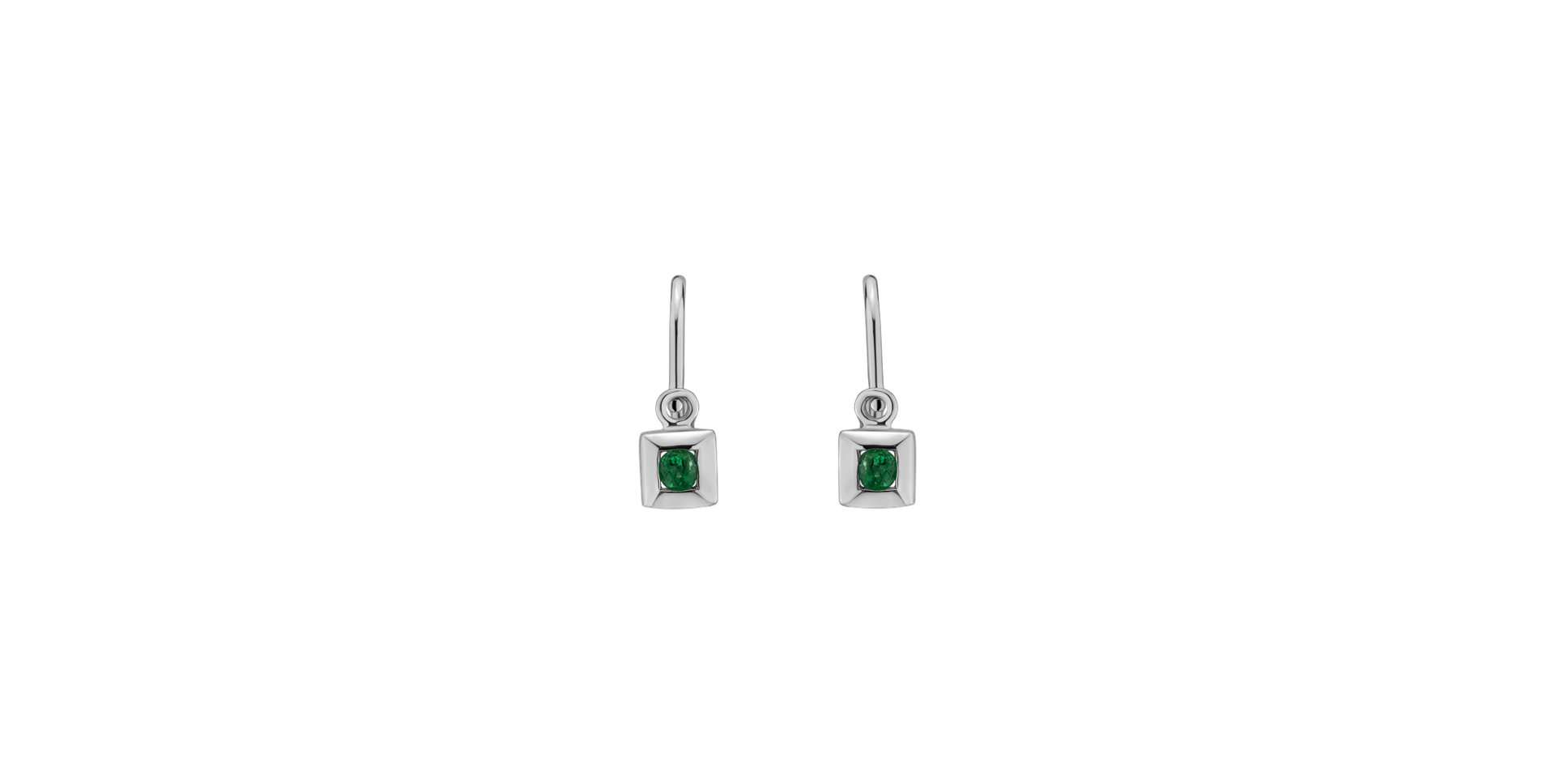 Children's earrings with Emerald Baby Dream