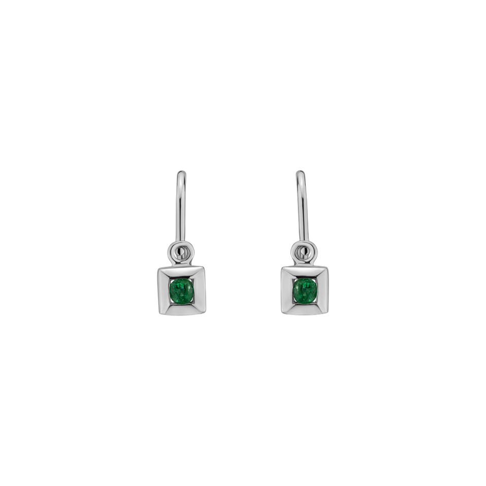 Children's earrings with Emerald Baby Dream