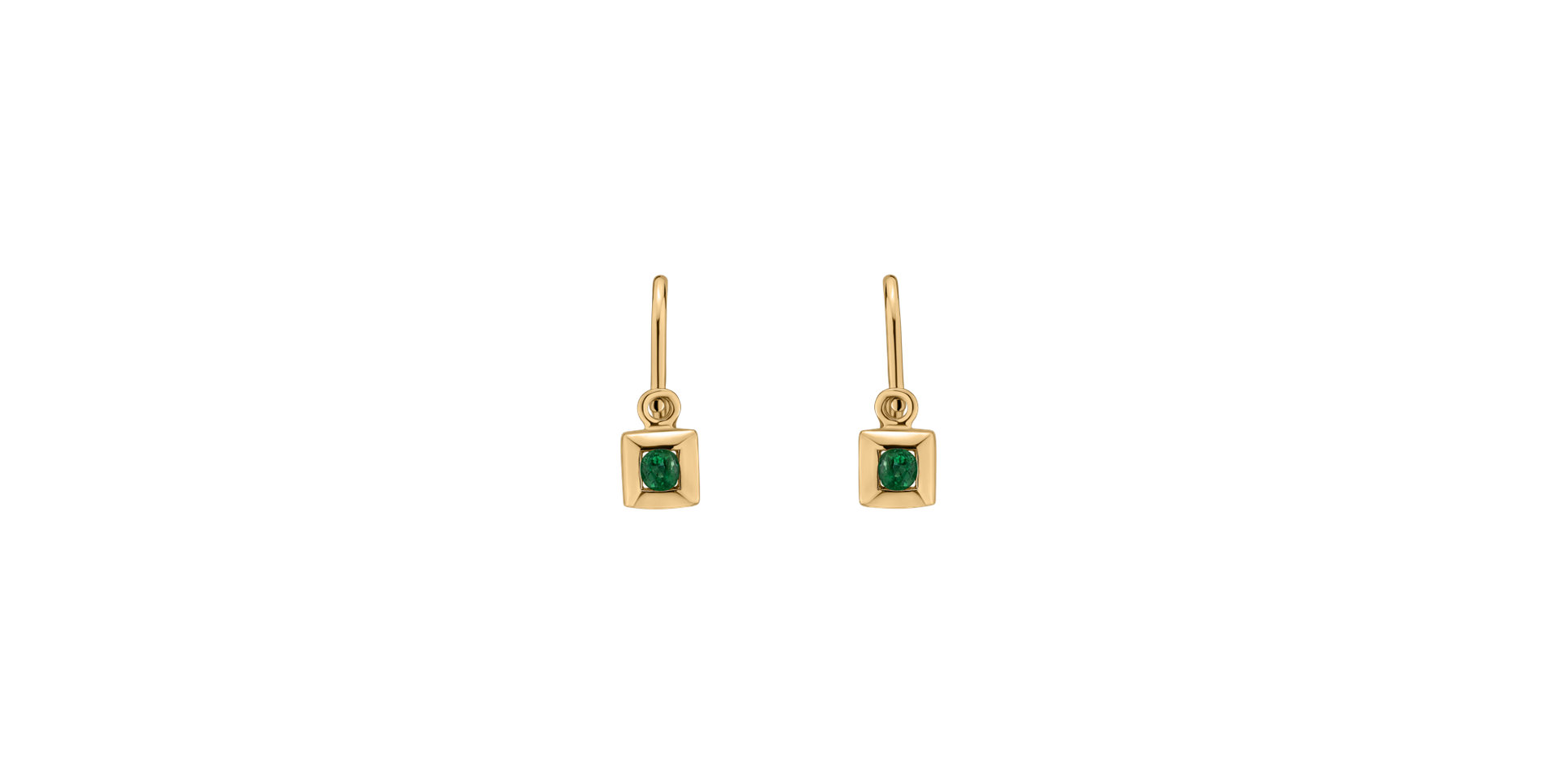 Children's earrings with Emerald Baby Dream