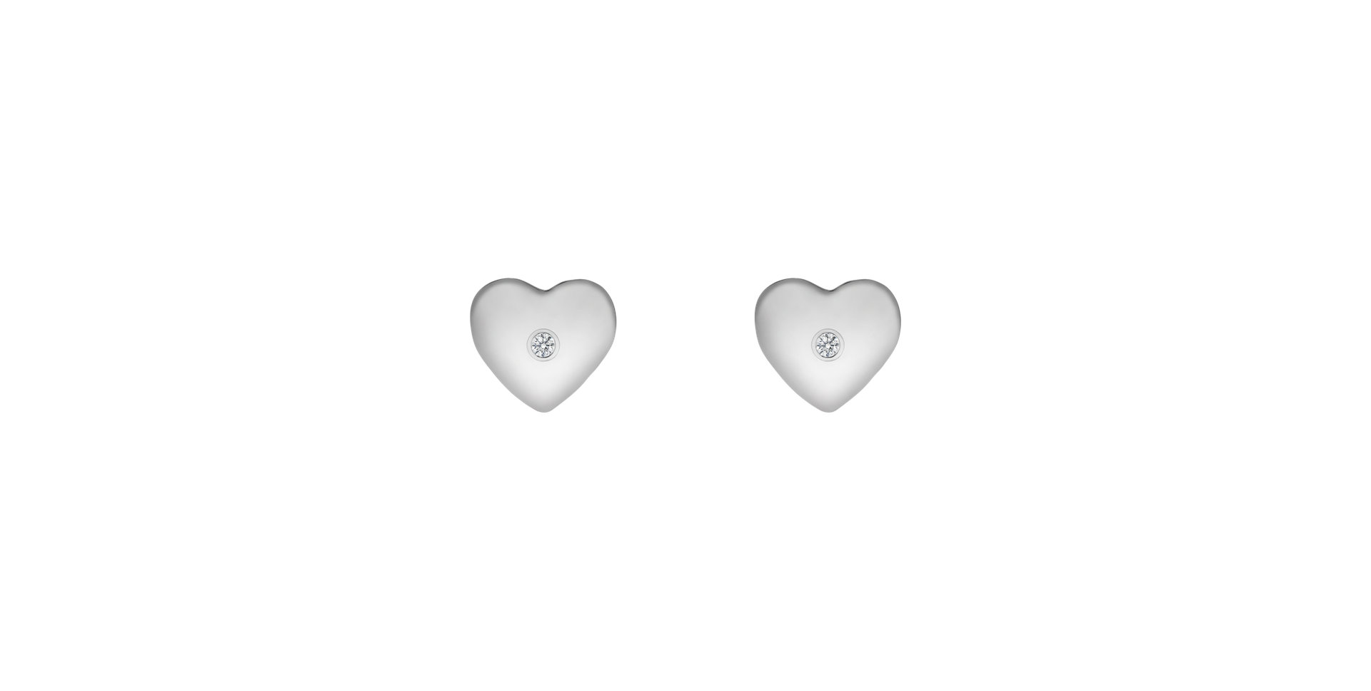 Diamond earrings Hearts