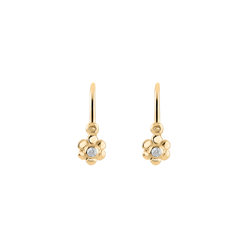 Children's diamond earrings Garden Fairy