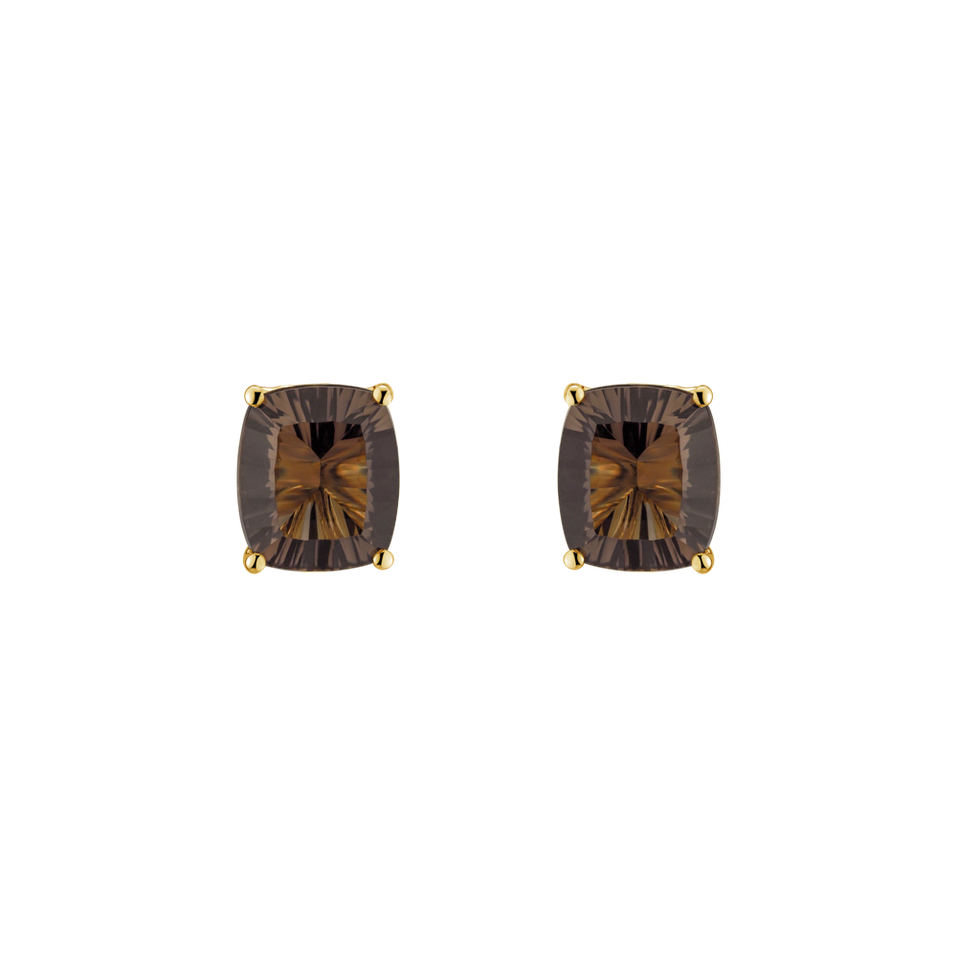 Earrings with Quartz Lutin