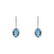Diamond earrings with Topaz Manon2