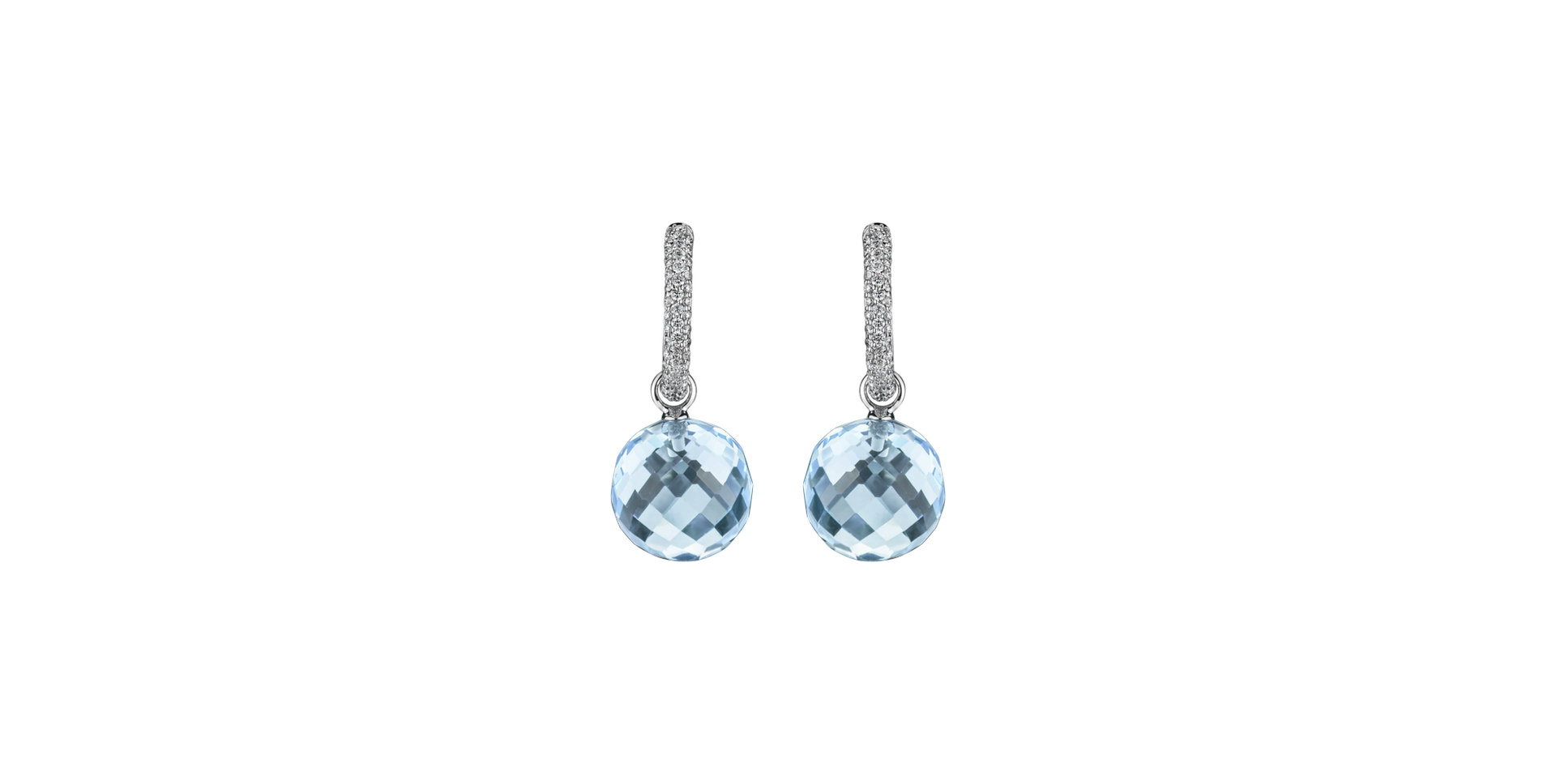 Diamond earrings with Topaz Amirra