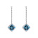 Diamond earrings with Topaz Orion2