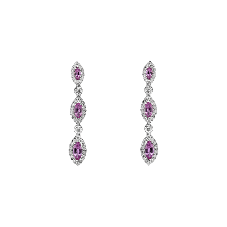 Diamond earrings and Sapphire June