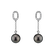 Diamond earrings with Pearl Ocean Void2
