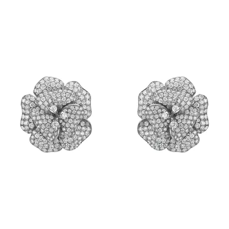 Diamond earrings Briliant Camellia