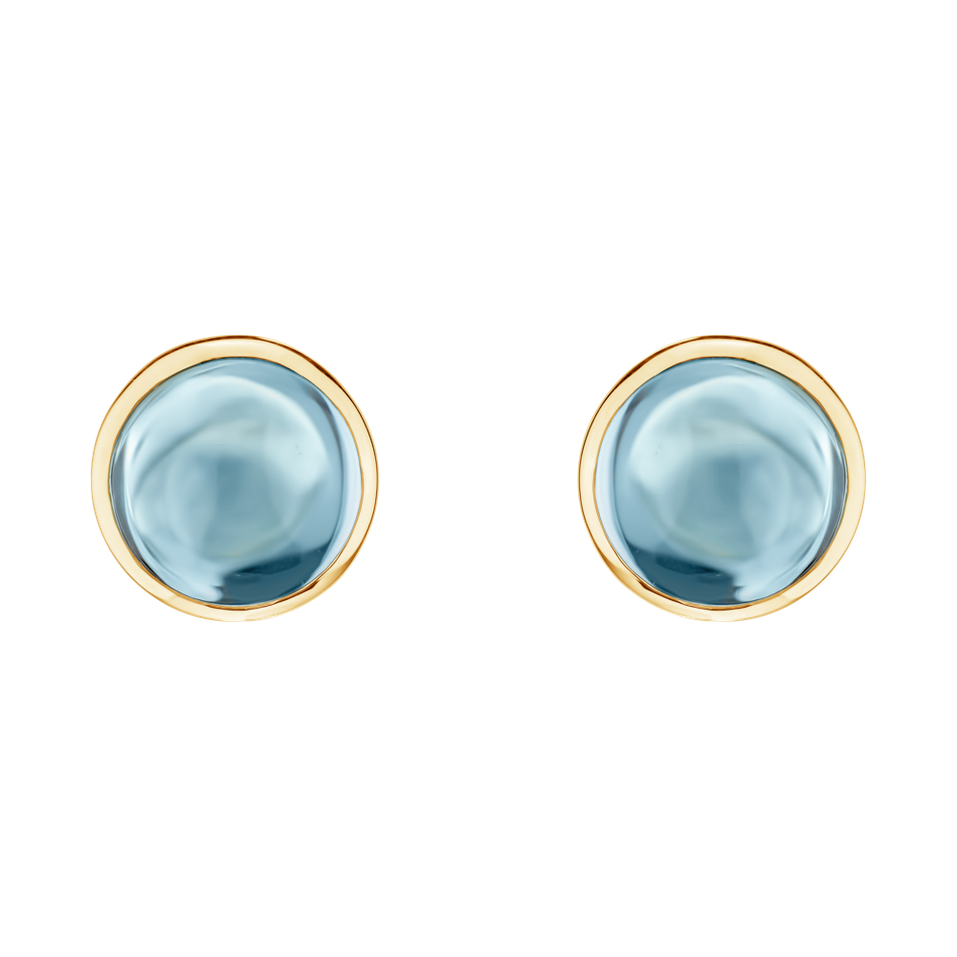 Earrings with Topaz Divination Sphere