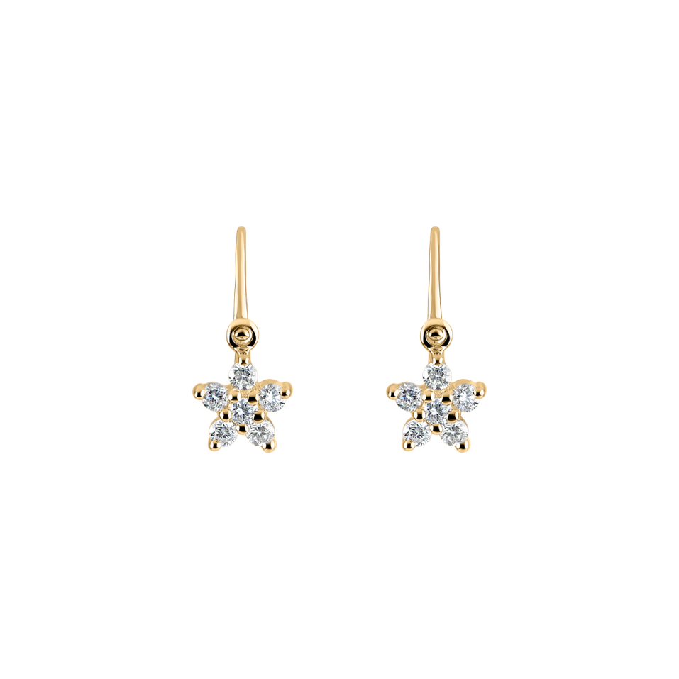 Children's diamond earrings Lovely