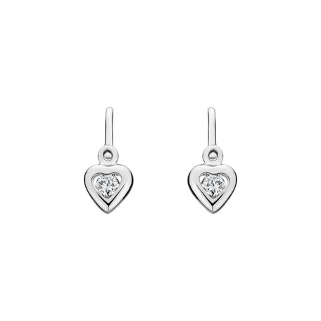 Children's diamond earrings Cute Kid