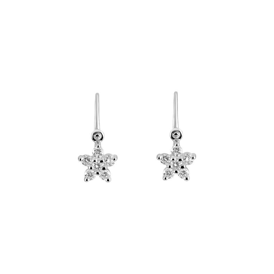 Children's diamond earrings Lovely