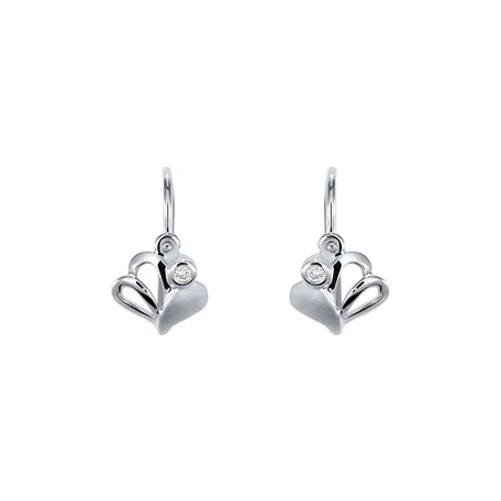 Children's diamond earrings Fashion
