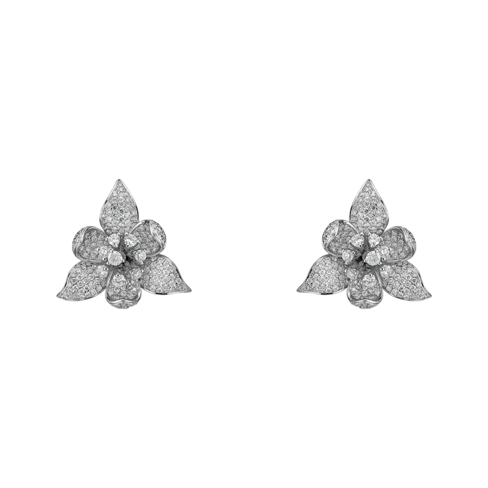 Diamond earrings Gardénia
