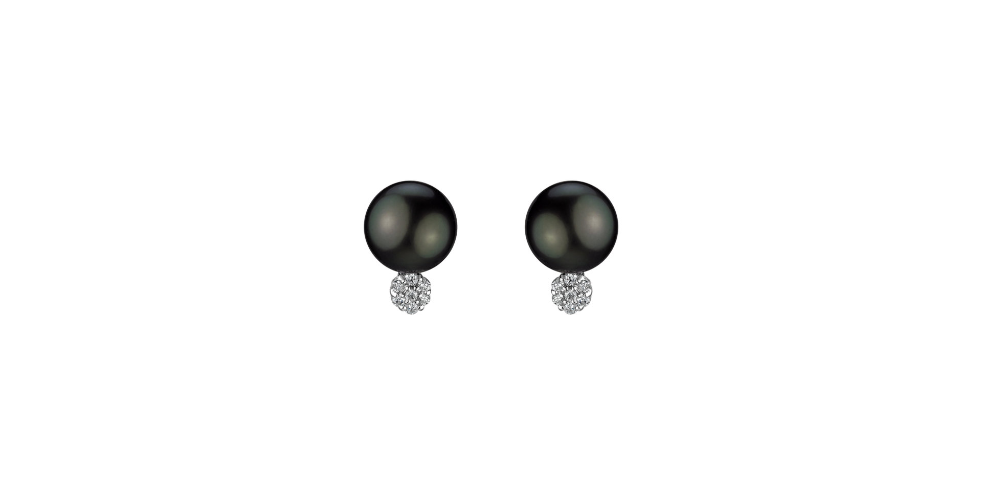 Diamond earrings with Pearl Neetham