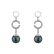 Diamond earrings with Pearl Wondering Paradise2