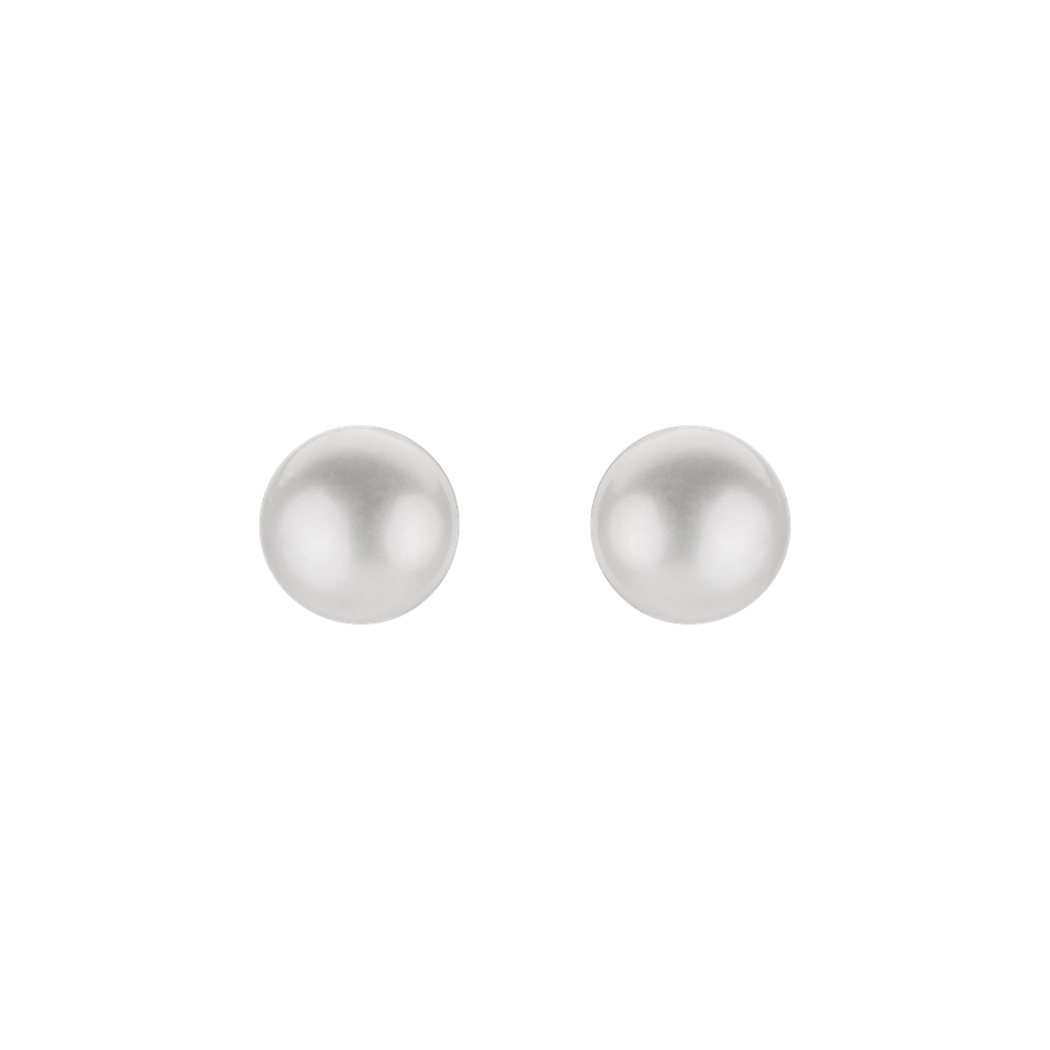 Earrings with Pearl Bianco
