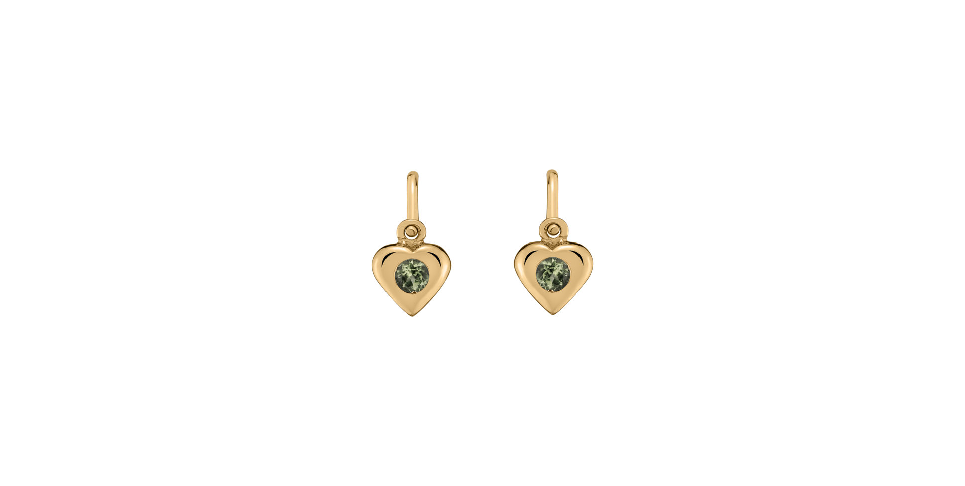Children's earrings with Peridote Eternal Love