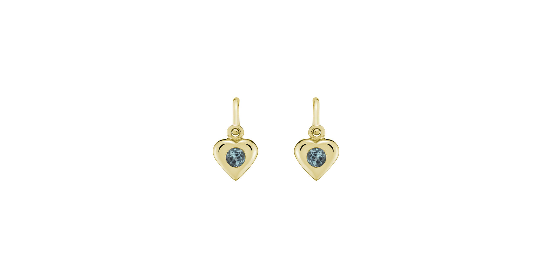 Children's earrings with Topaz Eternal Love