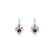 Children's earrings with Amethyst Eternal Love2