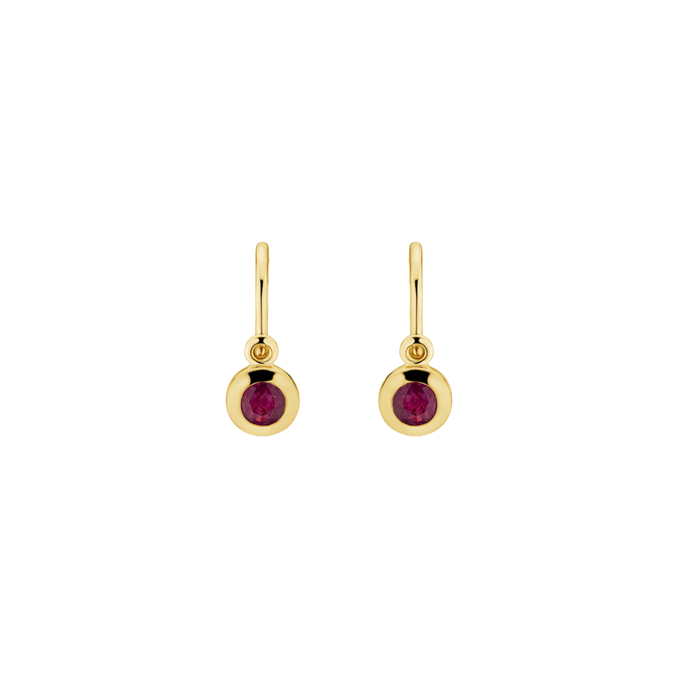 Earrings with Ruby Sweet Dream