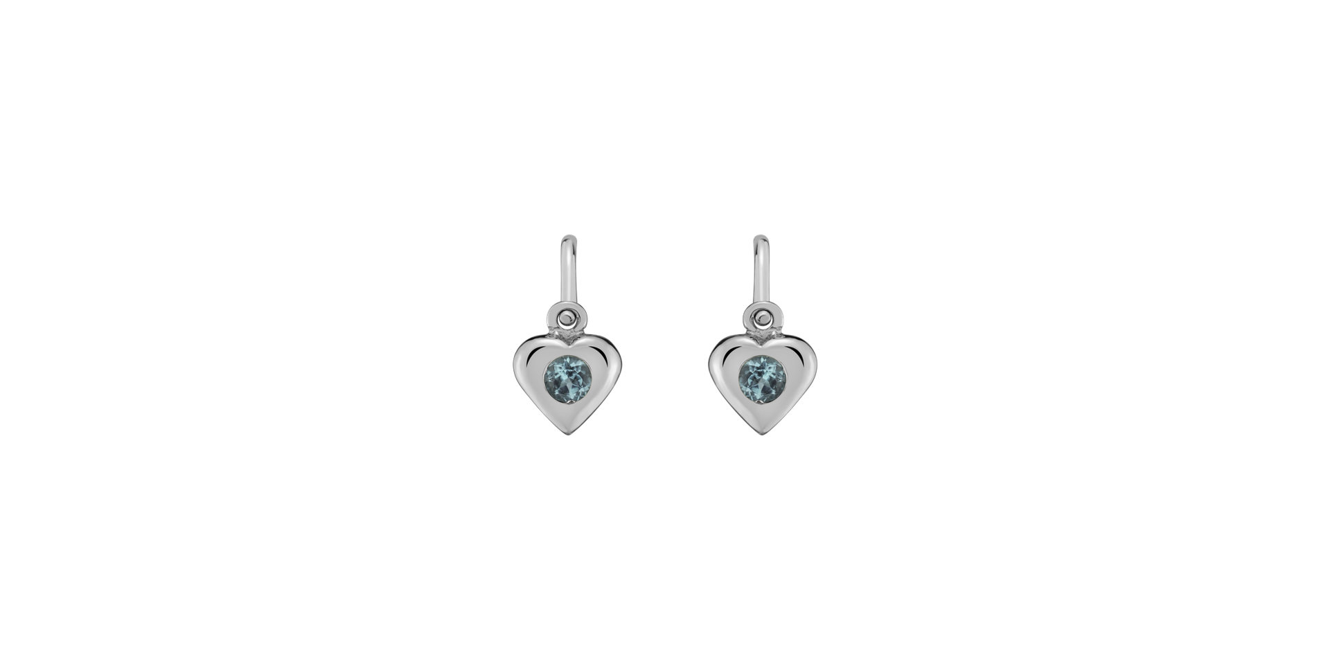 Children's earrings with Topaz Eternal Love
