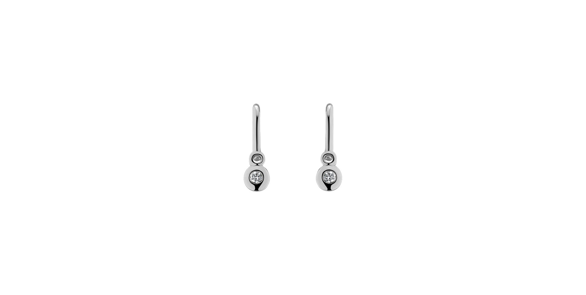 Children's diamond earrings Brilliant luck