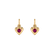 Children's earrings with Ruby Eternal Love2