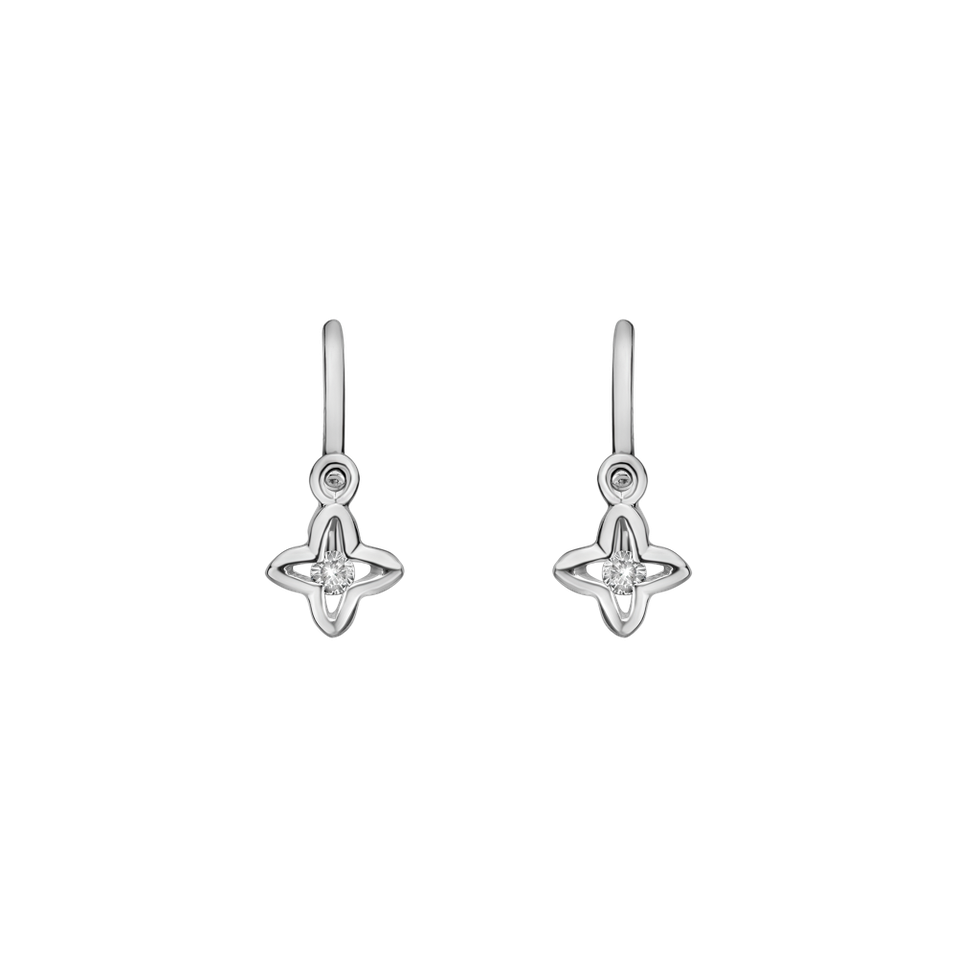 Children's diamond earrings Princess Star