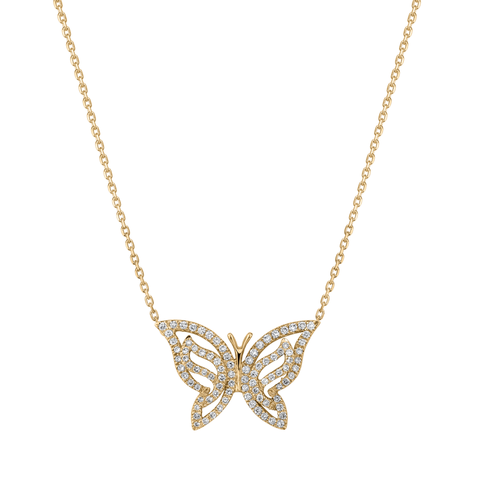 Diamond necklace Wings of the Sping