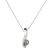 Diamond pendant with necklace and Pearl Lost Ocean2