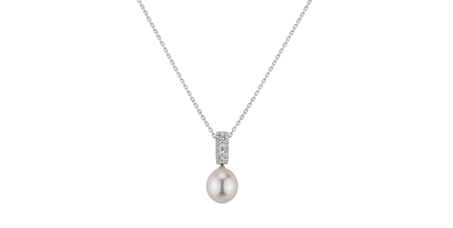 Diamond pendant with Pearl Ocean Eminence