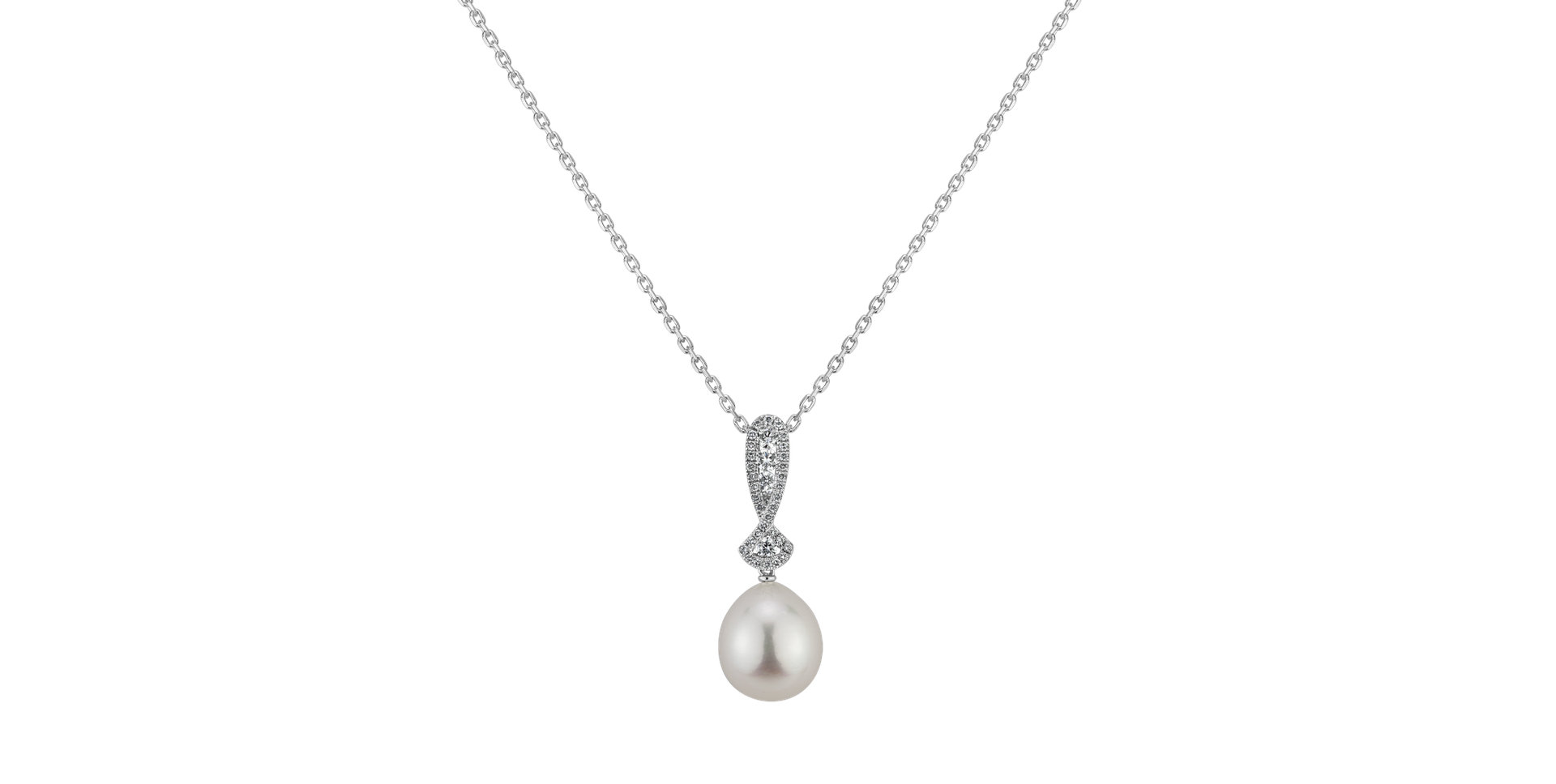 Diamond pendant with Pearl Soul of the Ocean