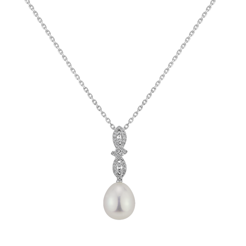 Diamond pendant with Pearl Pearl Eminence
