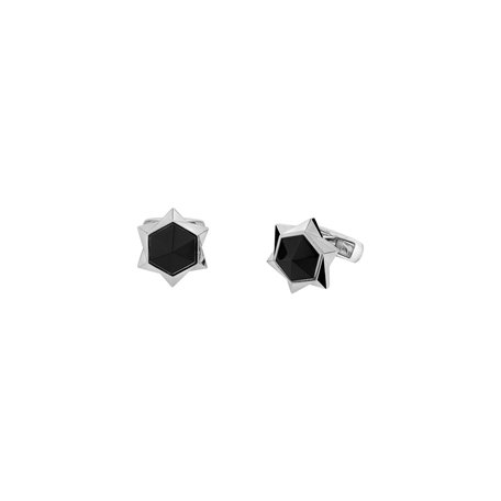 Cufflinks with Onyx Mozart Touch