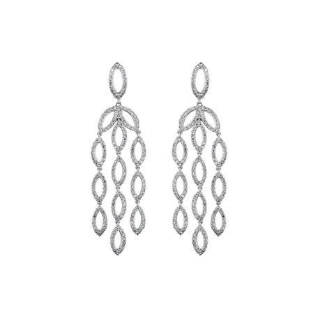 Diamond earrings Moon Labyrinth