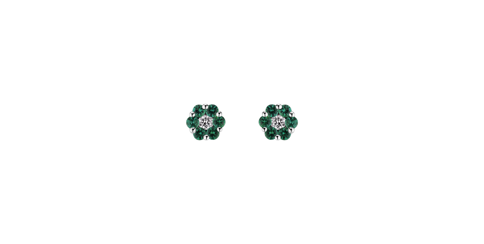 Diamond earrings and Emerald Edens Gift
