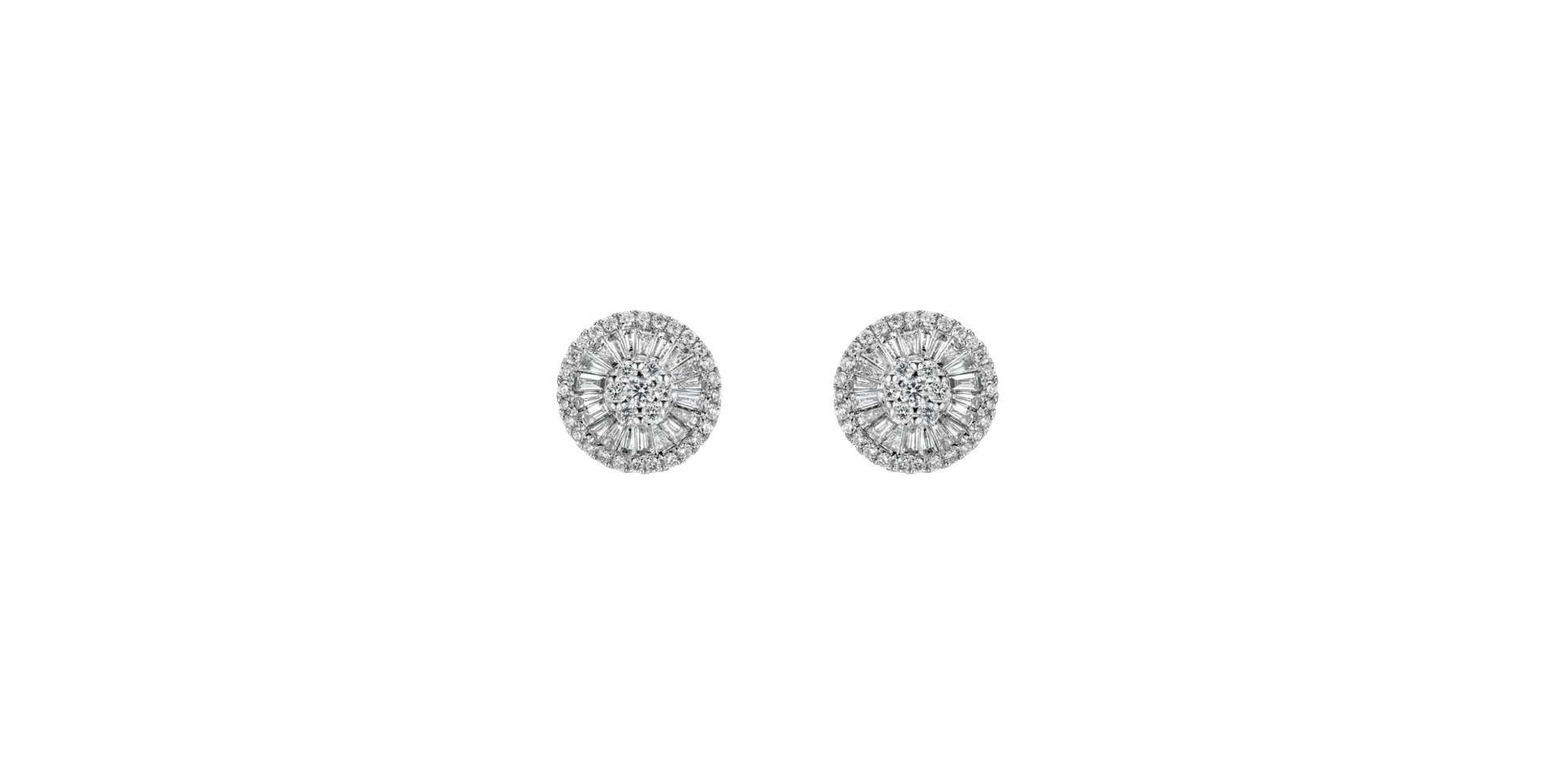 Diamond earrings Diamond moon