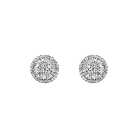 Diamond earrings Diamond moon