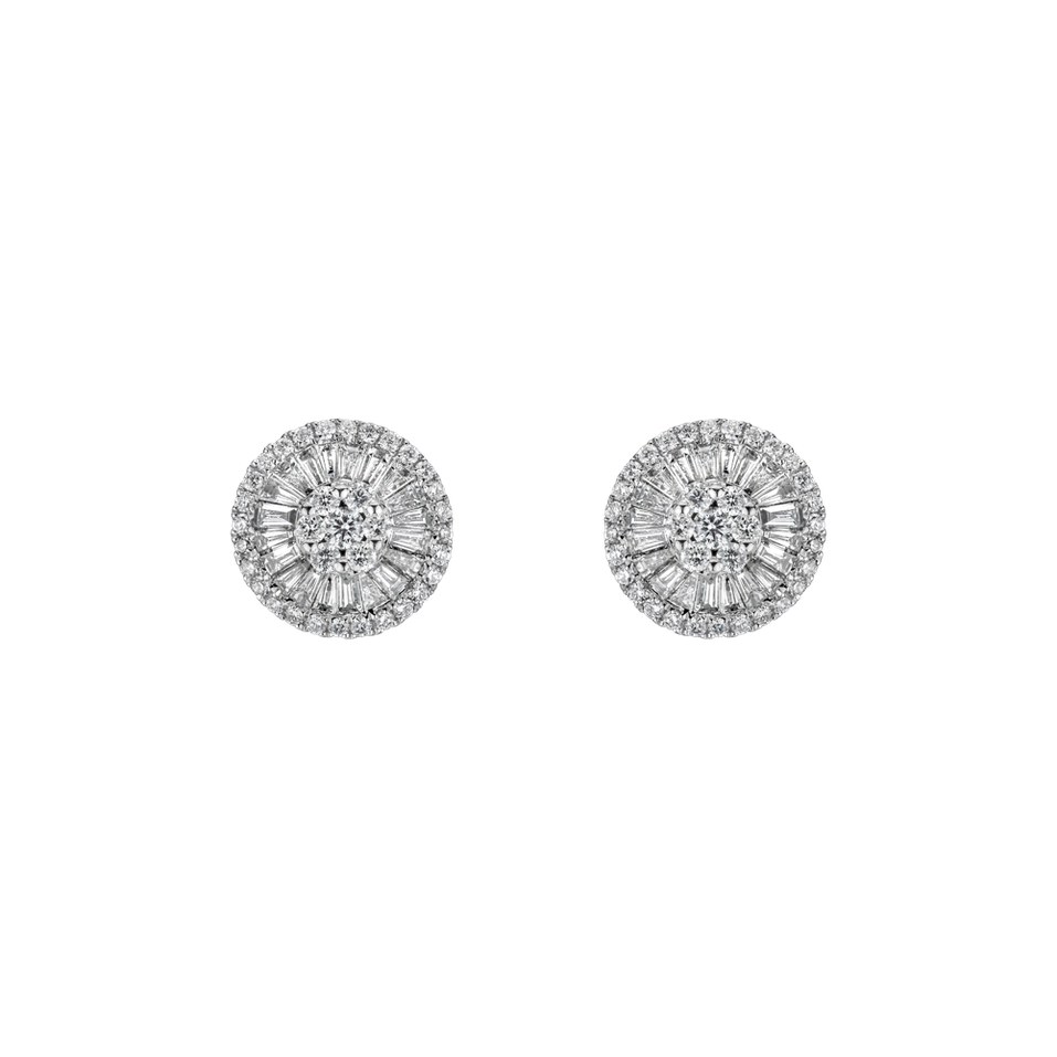 Diamond earrings Diamond moon