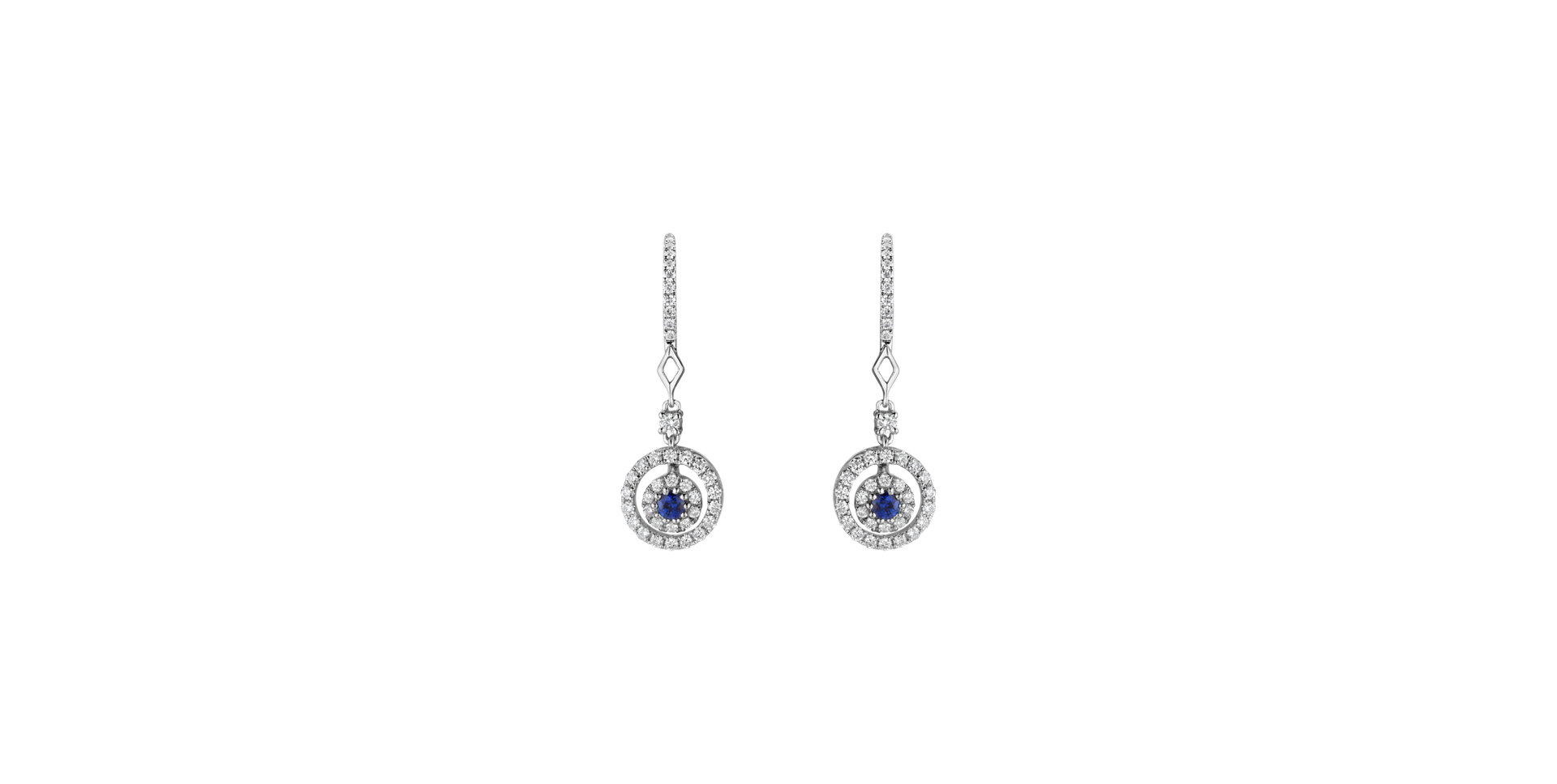 Diamond earrings with Sapphire Melissa
