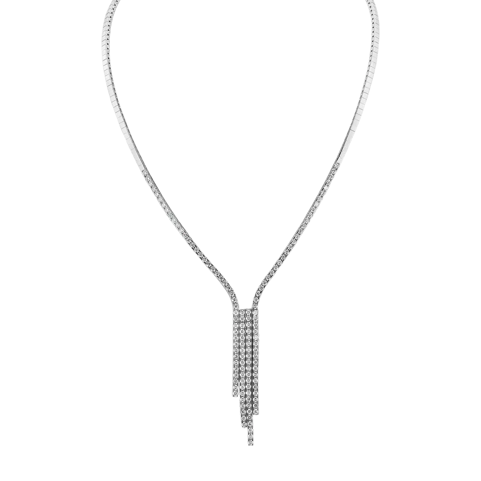 Diamond necklace Waterfall Of Rain Mourning