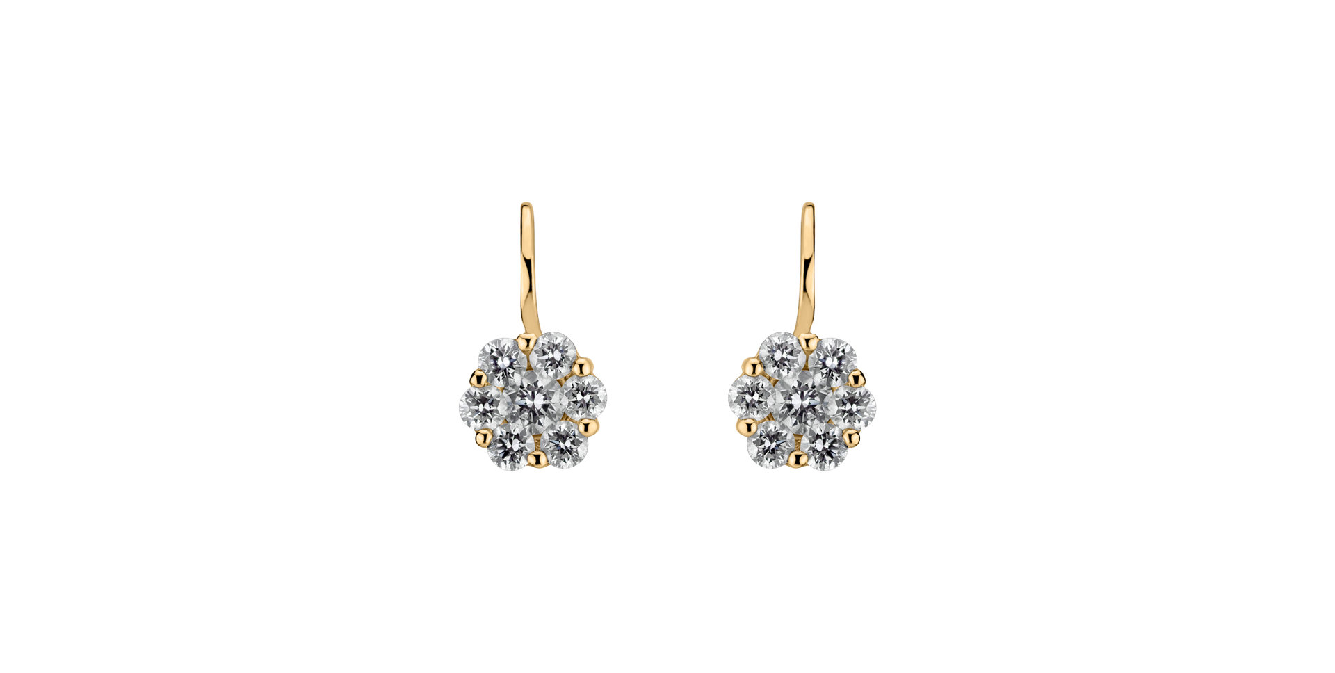 Diamond earrings Starflower