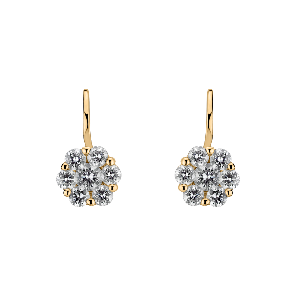 Diamond earrings Starflower